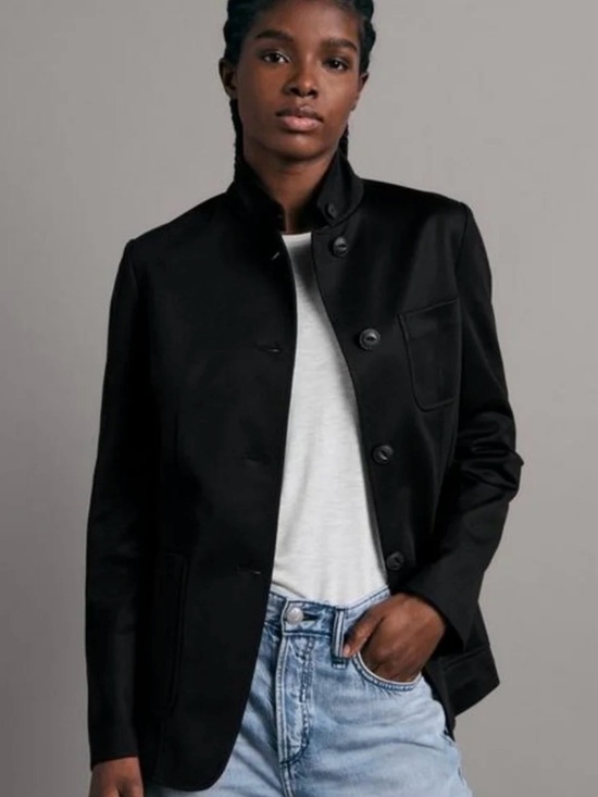 rag & bone Jackets & Blazers - Rag & Bone Women’s Black Sid Pique Jacket Blazer Size 4